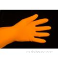 Guante de látex doméstico de color naranja (LISON-HG004)